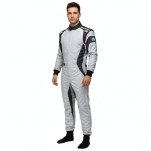 Yildirim Phantom GT Racing Suit – Platinum Silver & Black