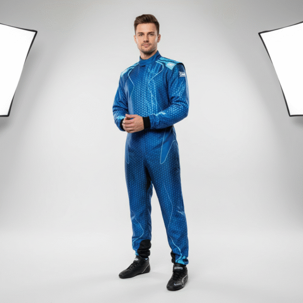 Yildirim Aero-Hex GP Racing Suit – Azure Blue