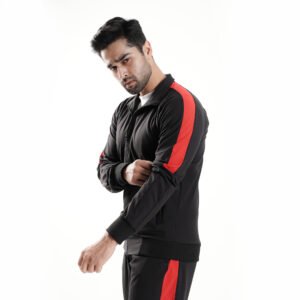 Black Drifit Lycra Tracksuit