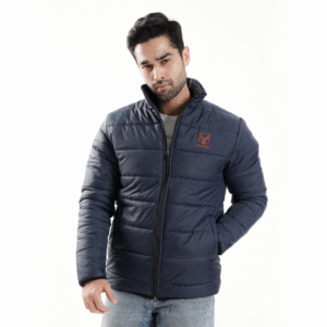 Navy Blue Puffer Jacket