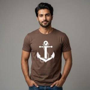 Yildirim Anchor Tee Maroon