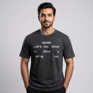 The "Driven" Statement Tee | Vintage Charcoal